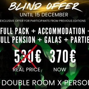 Reserva Oferta Blind Full Pack en Habitación DOBLE